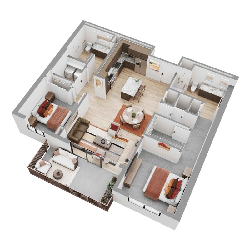 La Posada Pusch Ridge Marigold Floor Plan